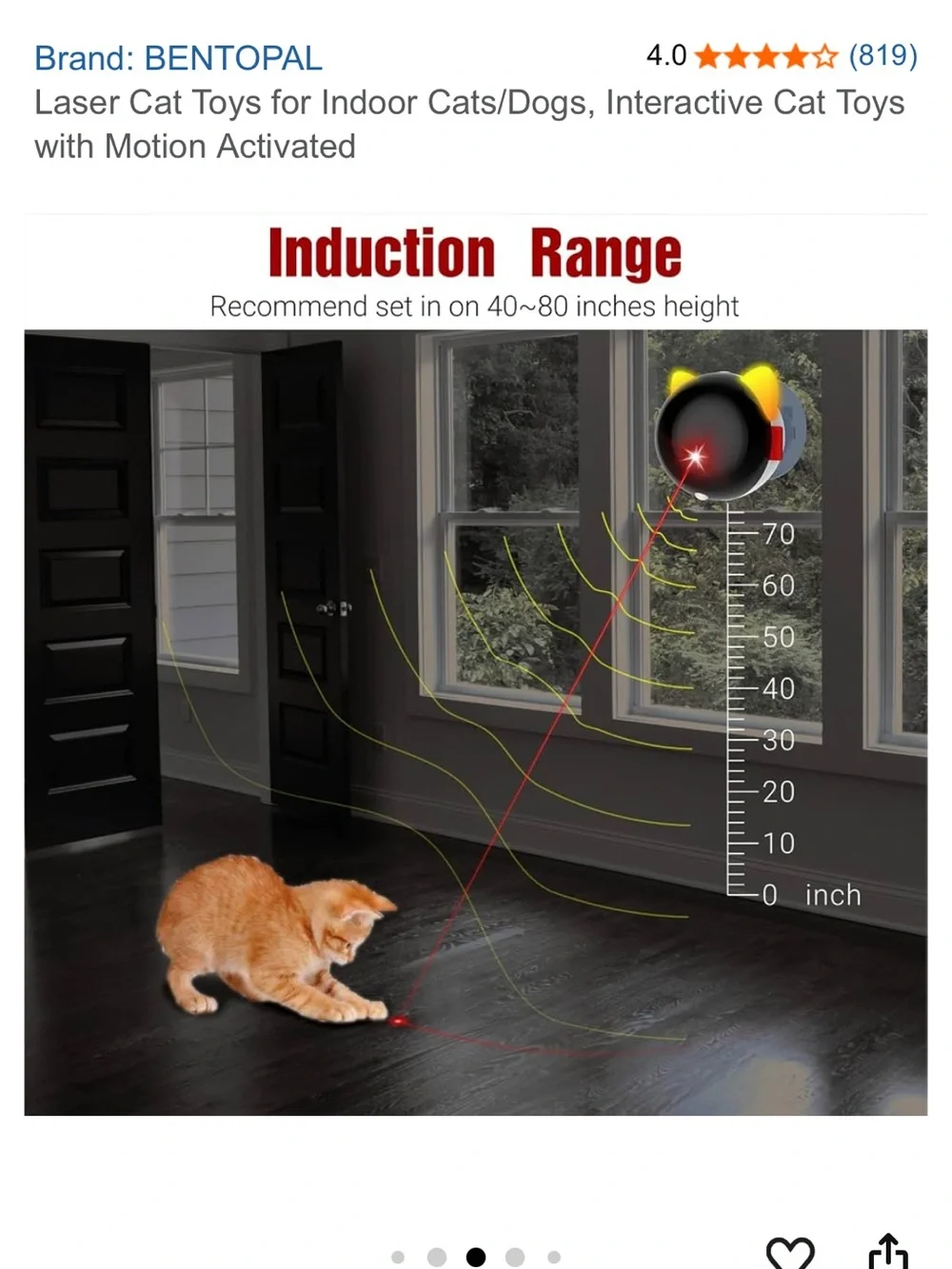 Bentopal Laser Cat Toys